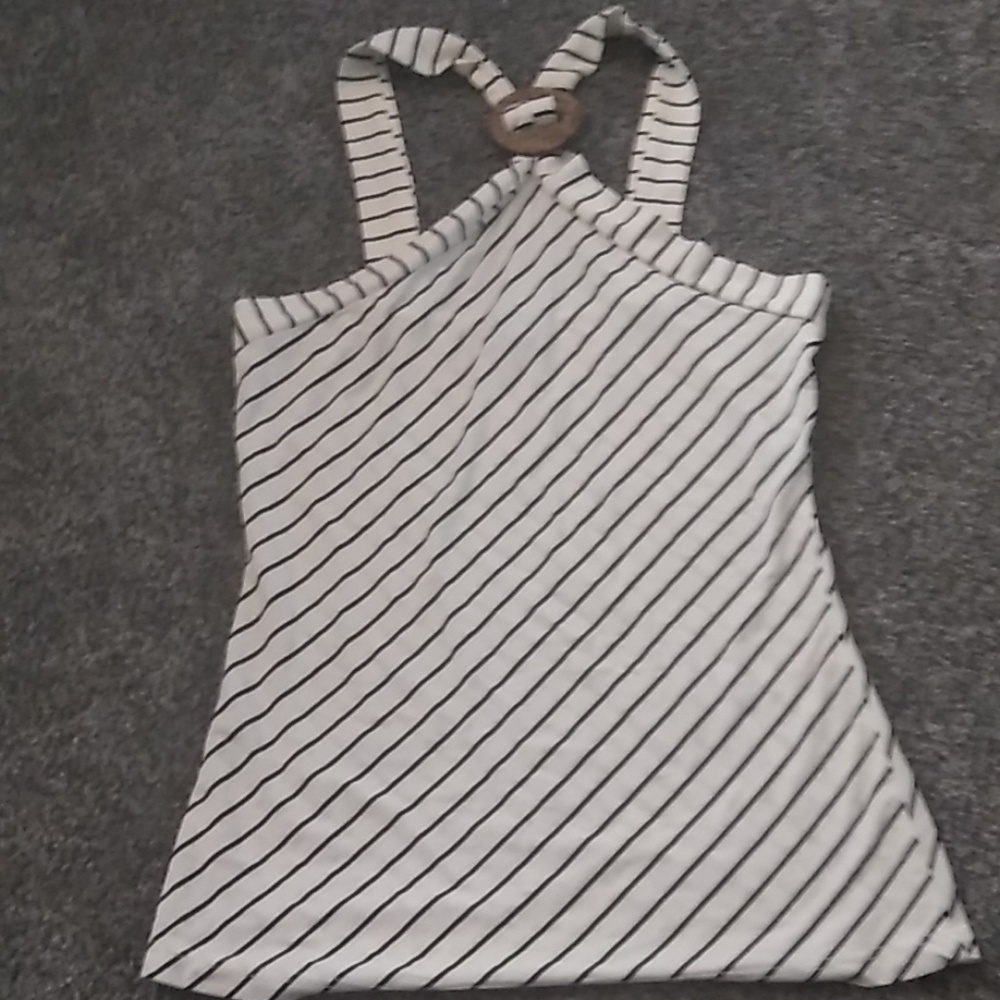 white & black top